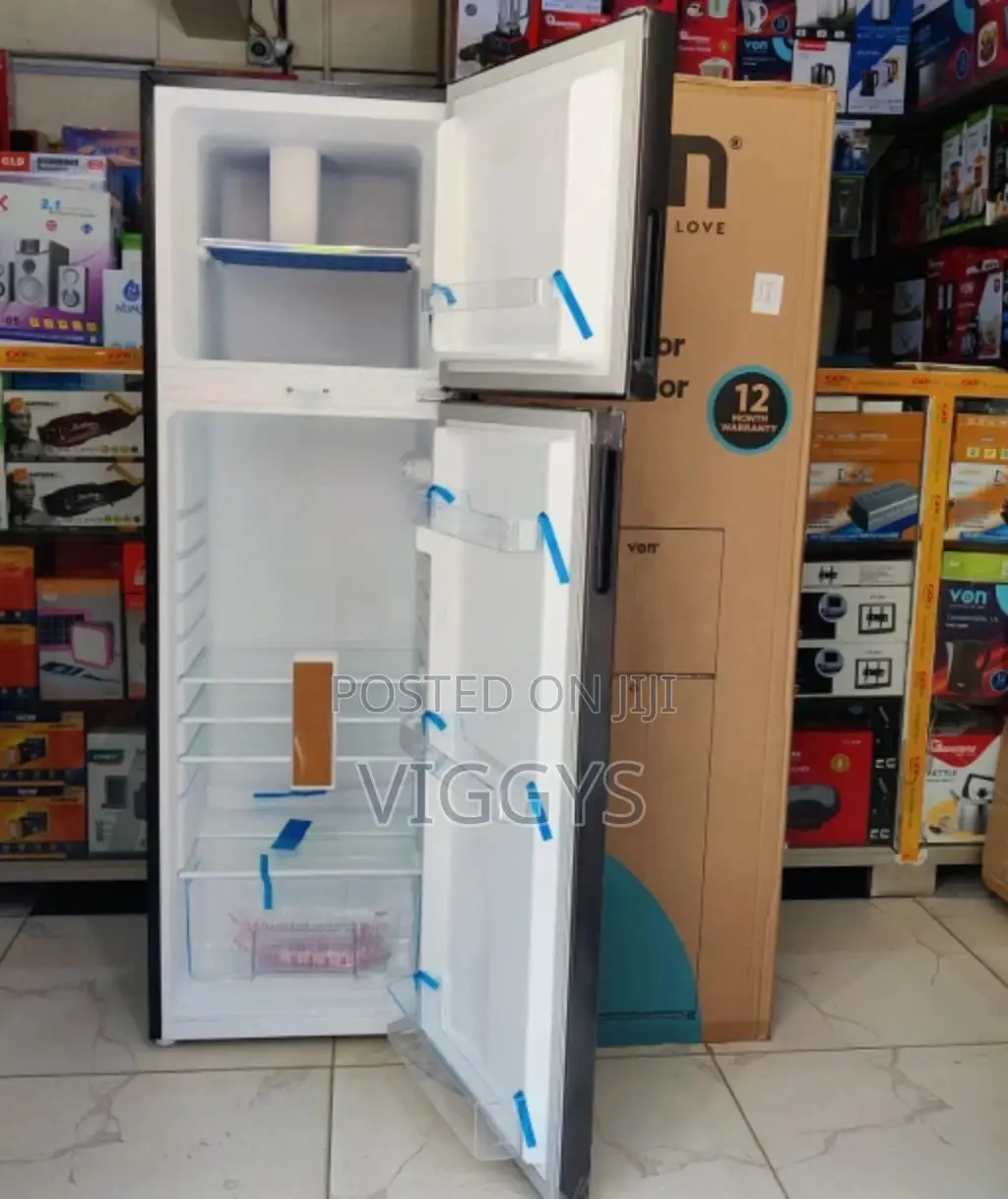 Von 168litre Fridge Double Door