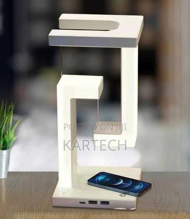 LED Antigravity Night Light With a Wireless Charger - main view