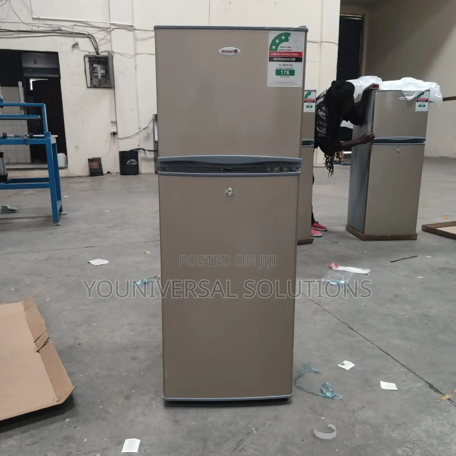 Volsmart 138litres Double Door Refrigerator