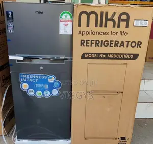 Mika 118litre Double Door Fridge