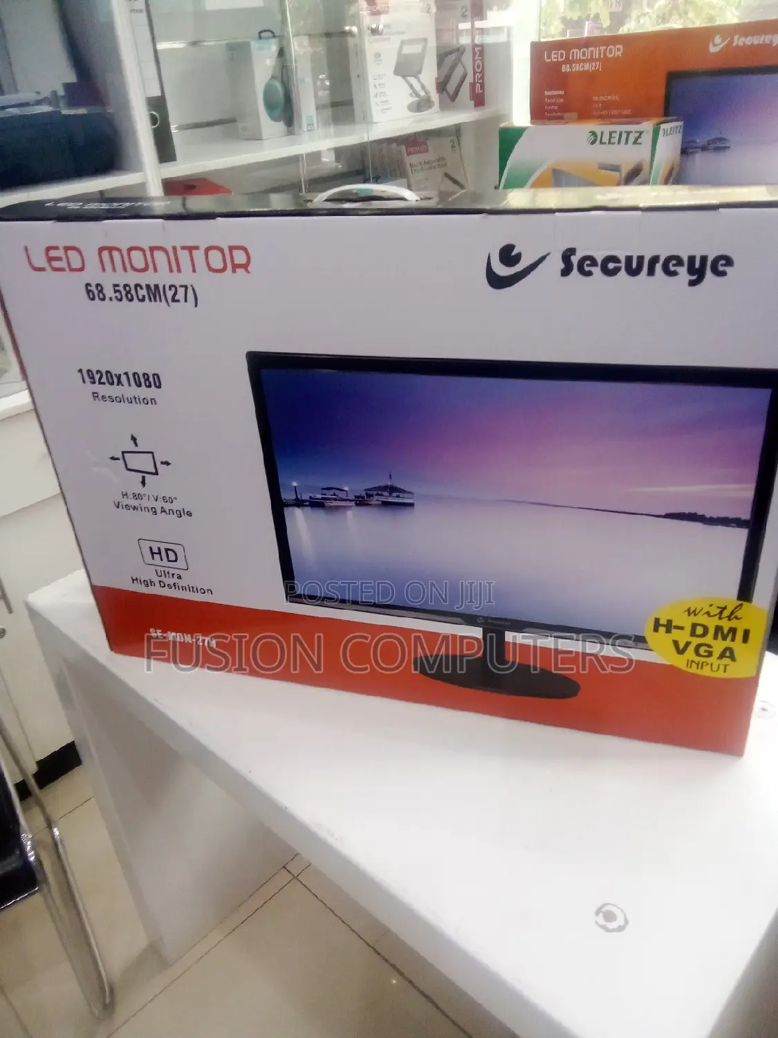 Secureye Computer LED Monitor , HDMI and VGA 27 INCHES