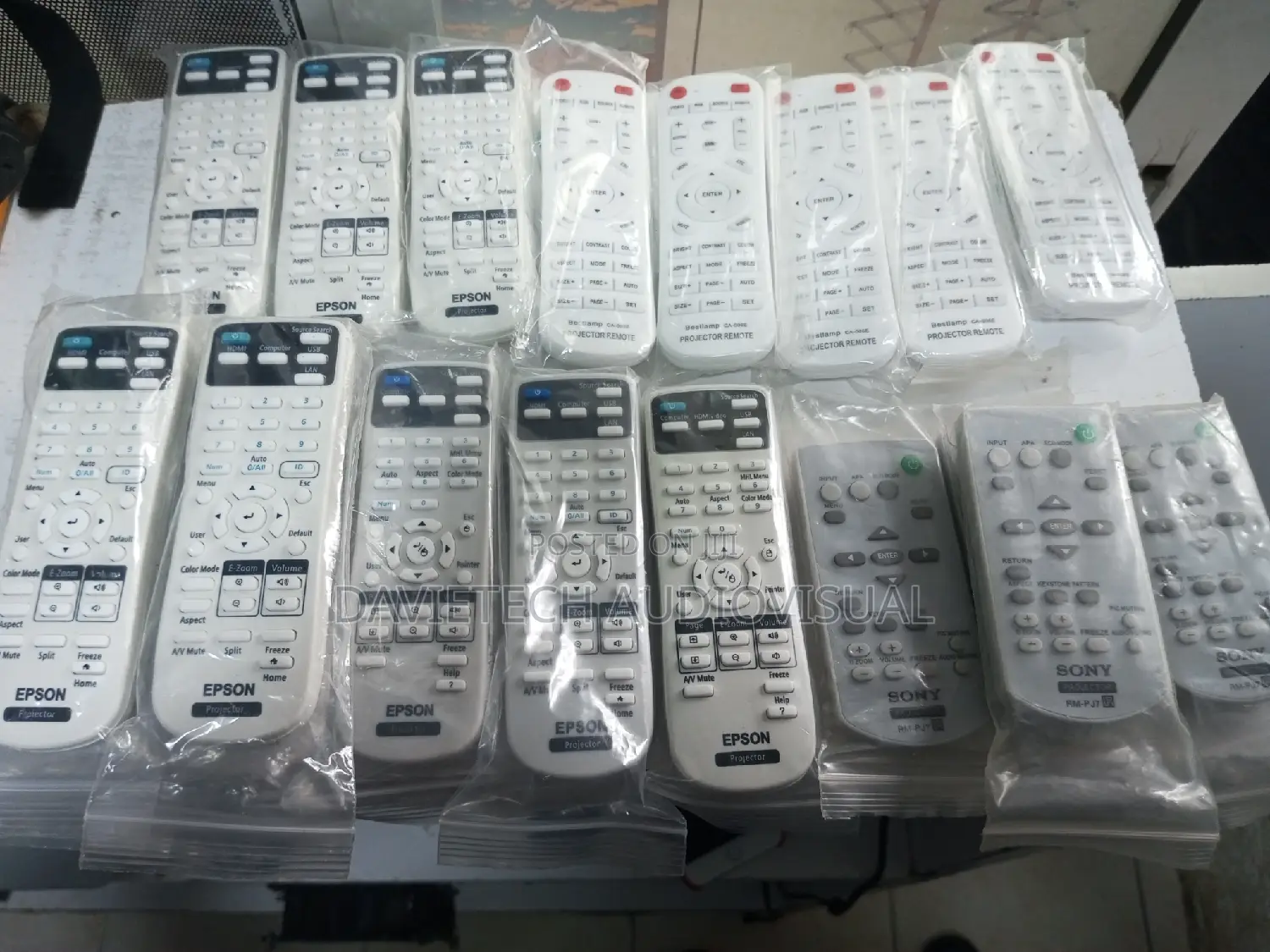 Remote Controls for All Projectors Available 