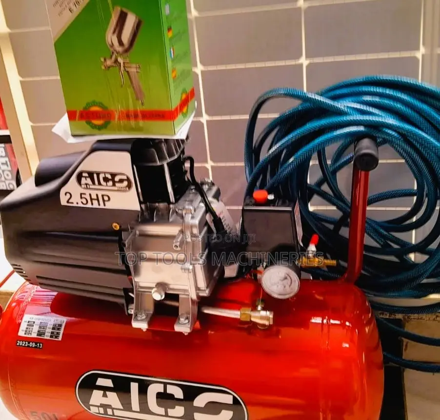 Aico Complete Air Compressor With Spray Gun and Hose Pipe