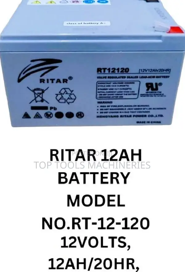 Ritar 12ah Backup Solar Battery