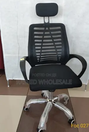 Secretarial Mesh Office Chair With Headrest