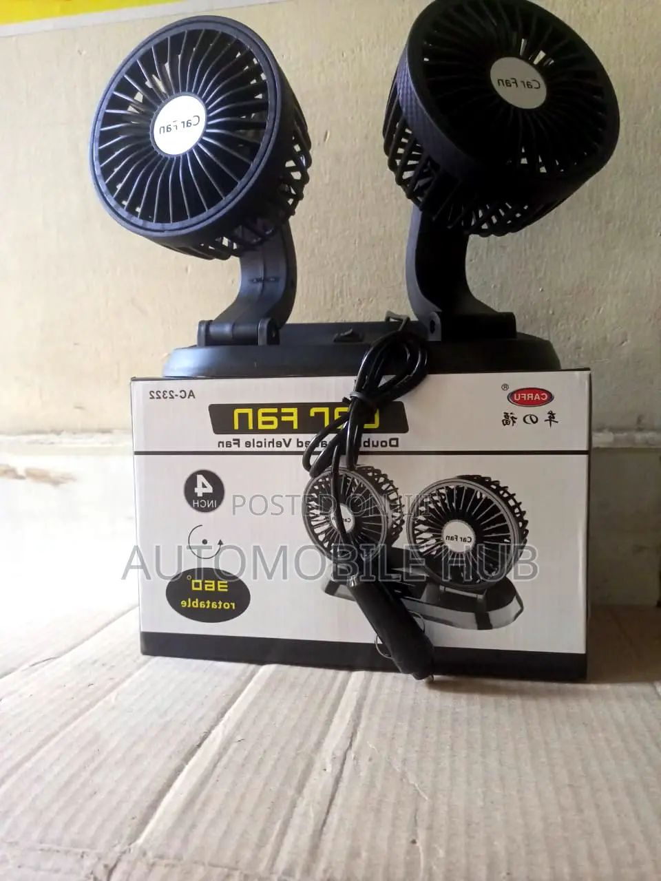 Dual Car Fan of Air Purification