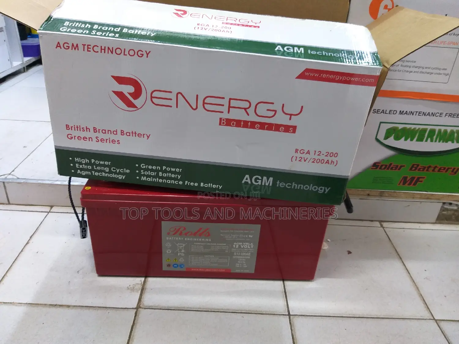 Rolls 12V 200AH 20hrs Maintenance Free Solar Battery