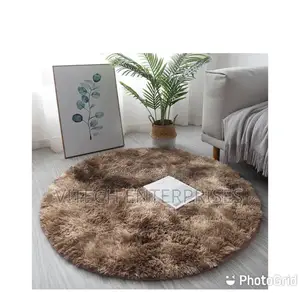 Round Fluffy Mat Diameter 3.3ft(107 Cm)