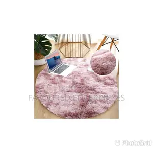 Colorful Fluffy Rug Plush Round Area Rug