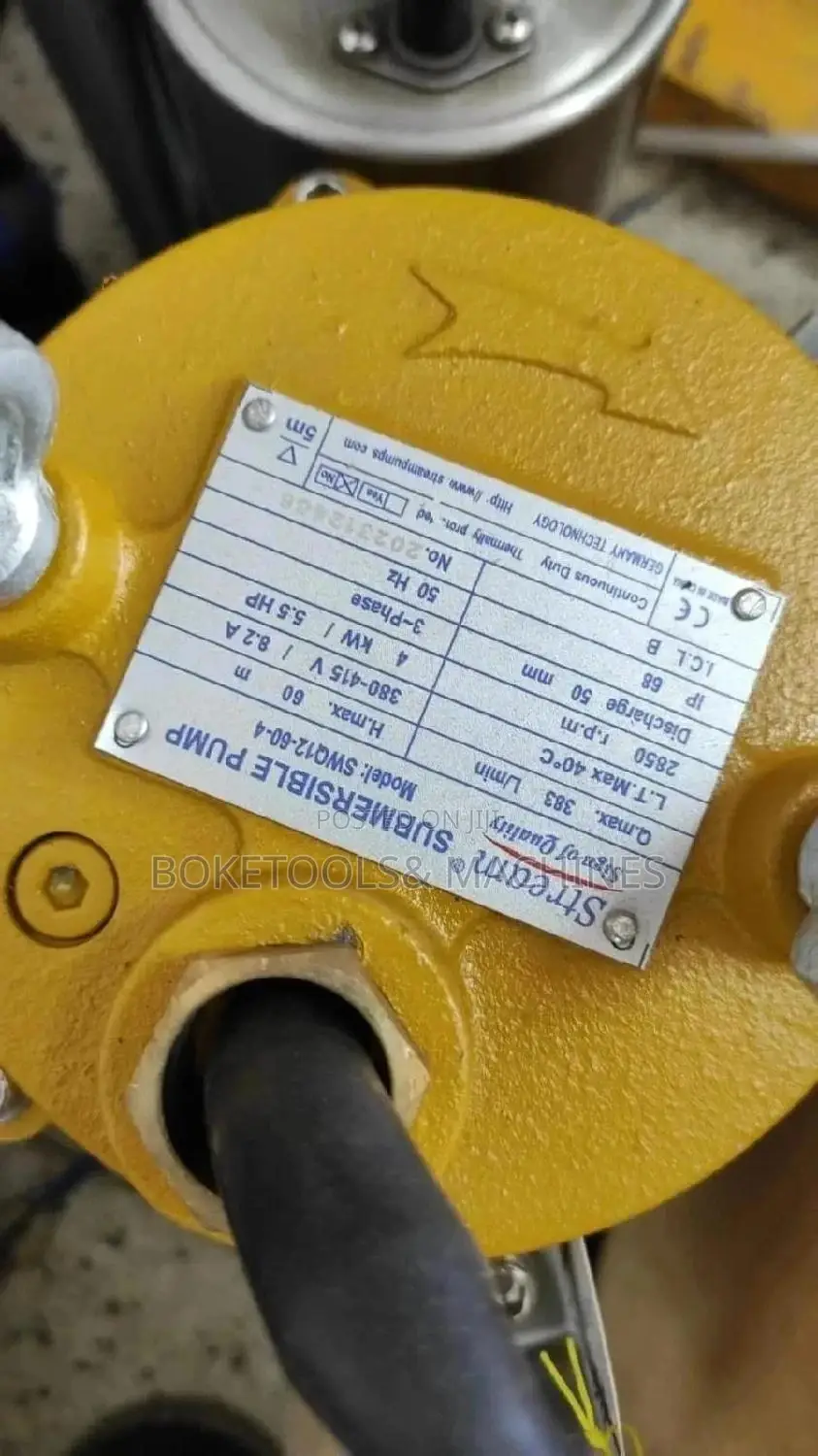 5.5 Hp 60 Metres Head Sewage Pump 3 Phase