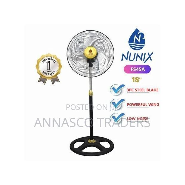 Nunix Fan , Stand, 18" - Black