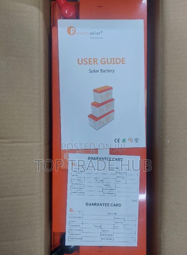 Felicity Gel Solar Battery Series 150ah - thumbnail 2