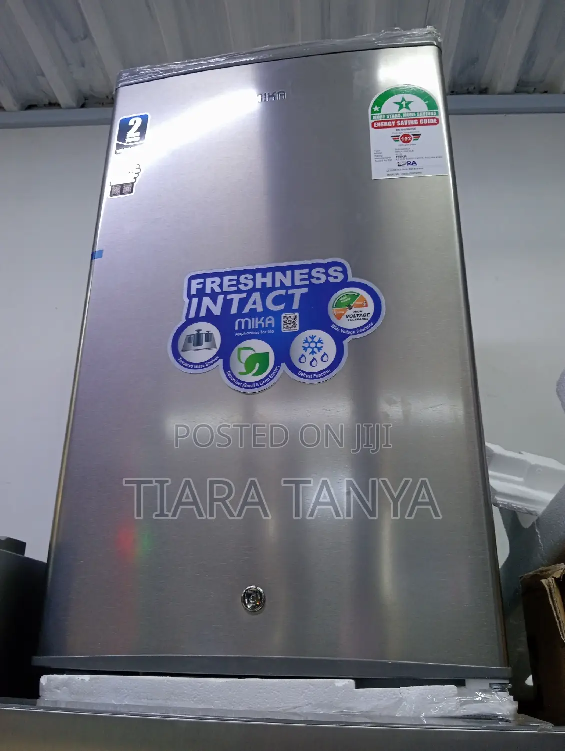 Mika Fridge, 92l, Direct Cool, Single Door, Black