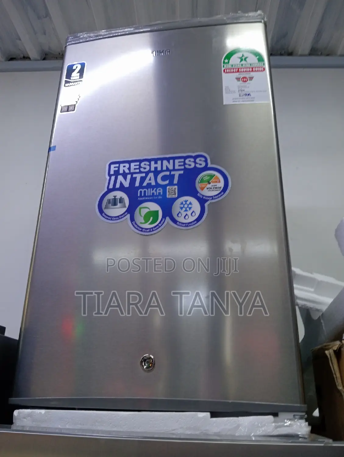 Mika Fridge, 92l, Direct Cool, Single Door, Black