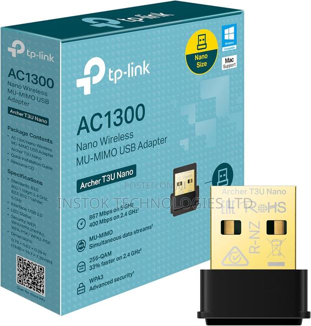 Tp-Link Archer T3U Nano Nano Wireless MU-MIMO USB Adapter - thumbnail 3