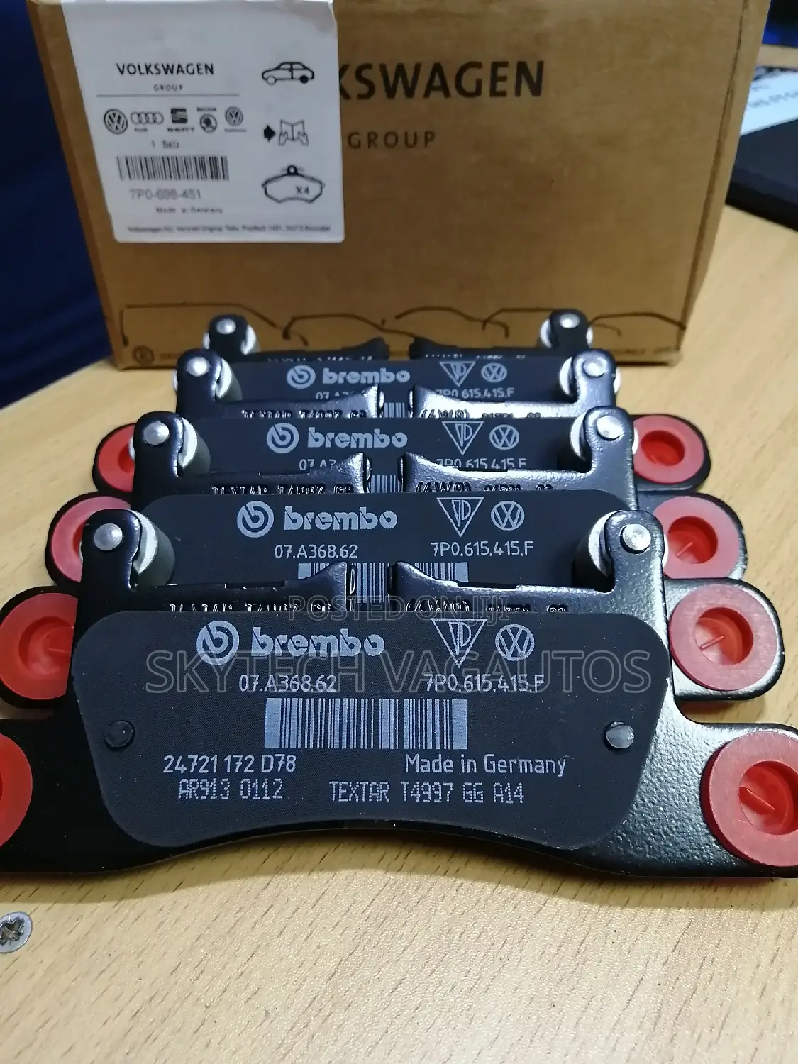 Touareg 7p Porsche Rear Brake Pad