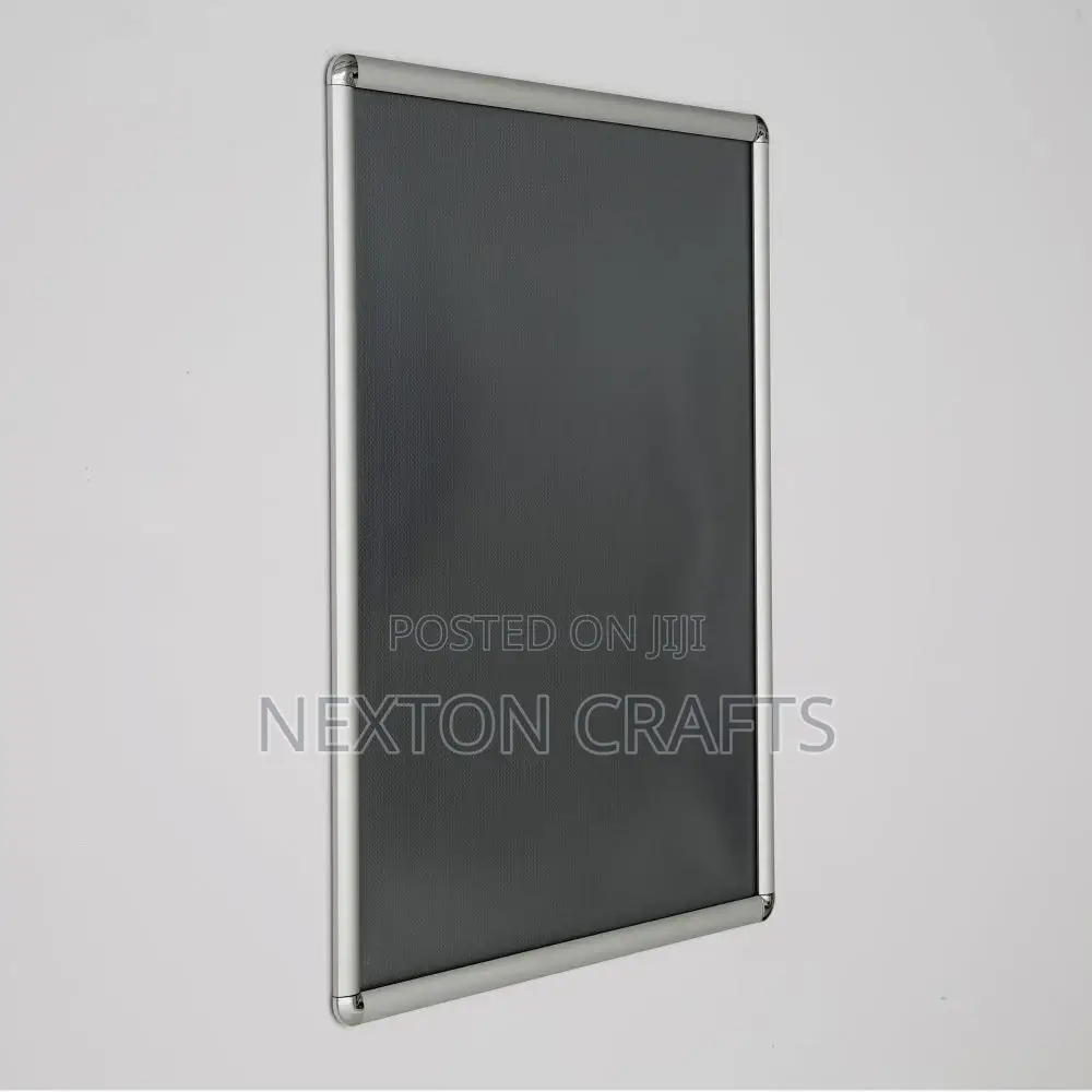 Poster Frame – 1 Inch Silver Profile Round Corner