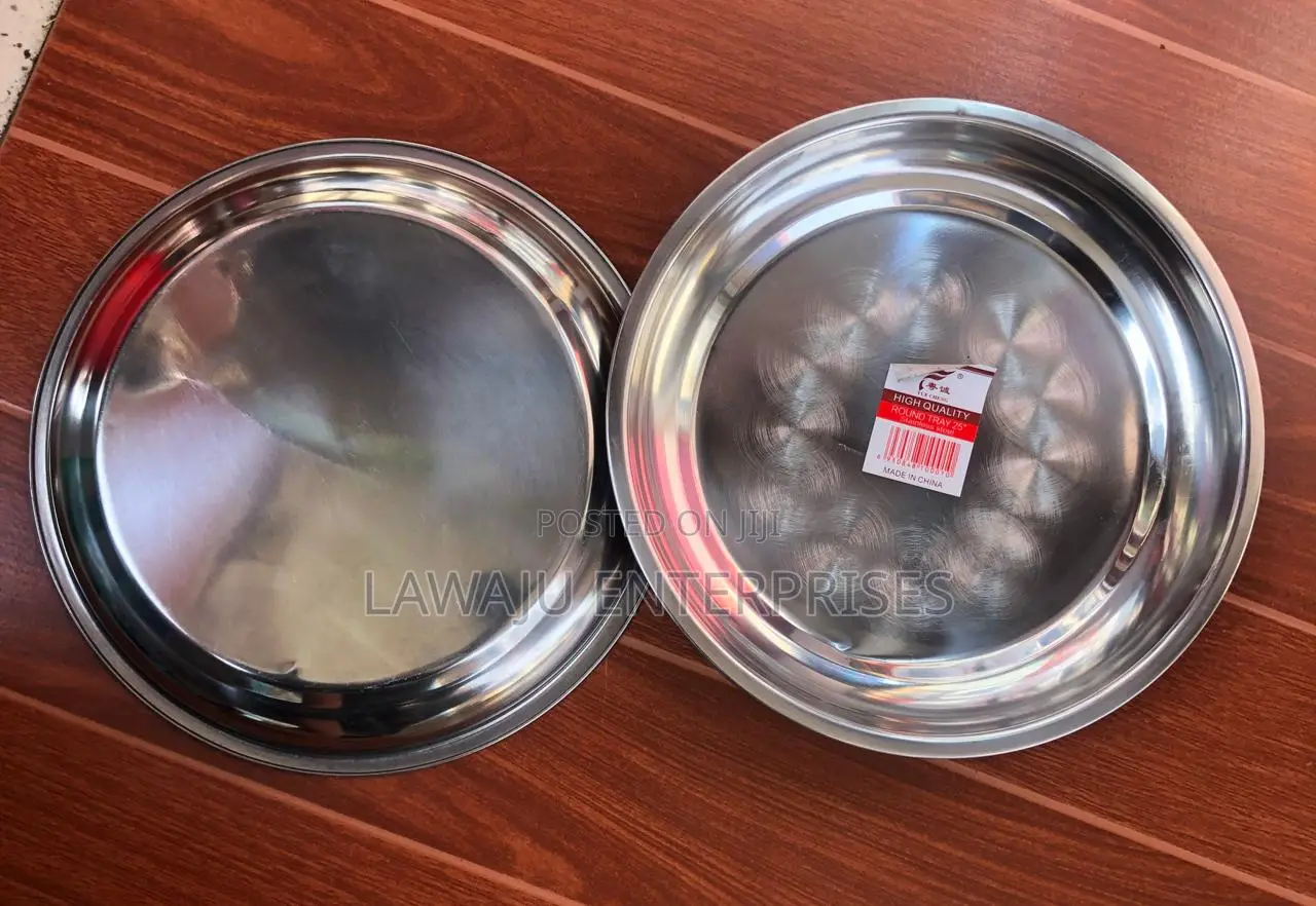 40cm Stainless Steel Round Tray