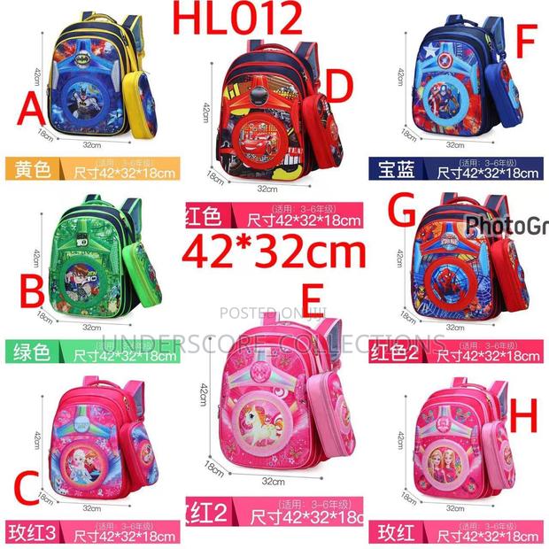 Children Cartoon Themed School Bags for Boys and Girls