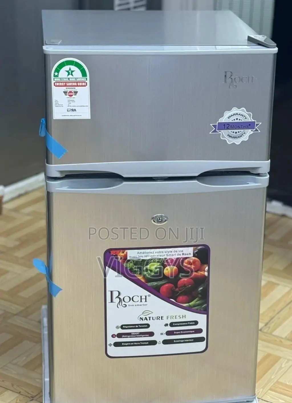 Roch 98litre Double Door Fridge