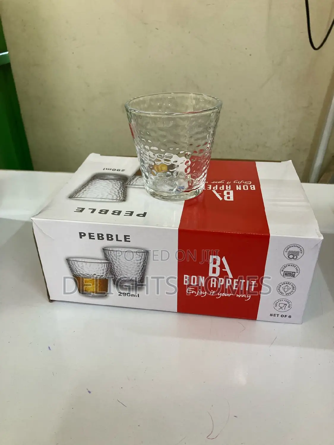 6 Bon Appetit Whisky Glasses
