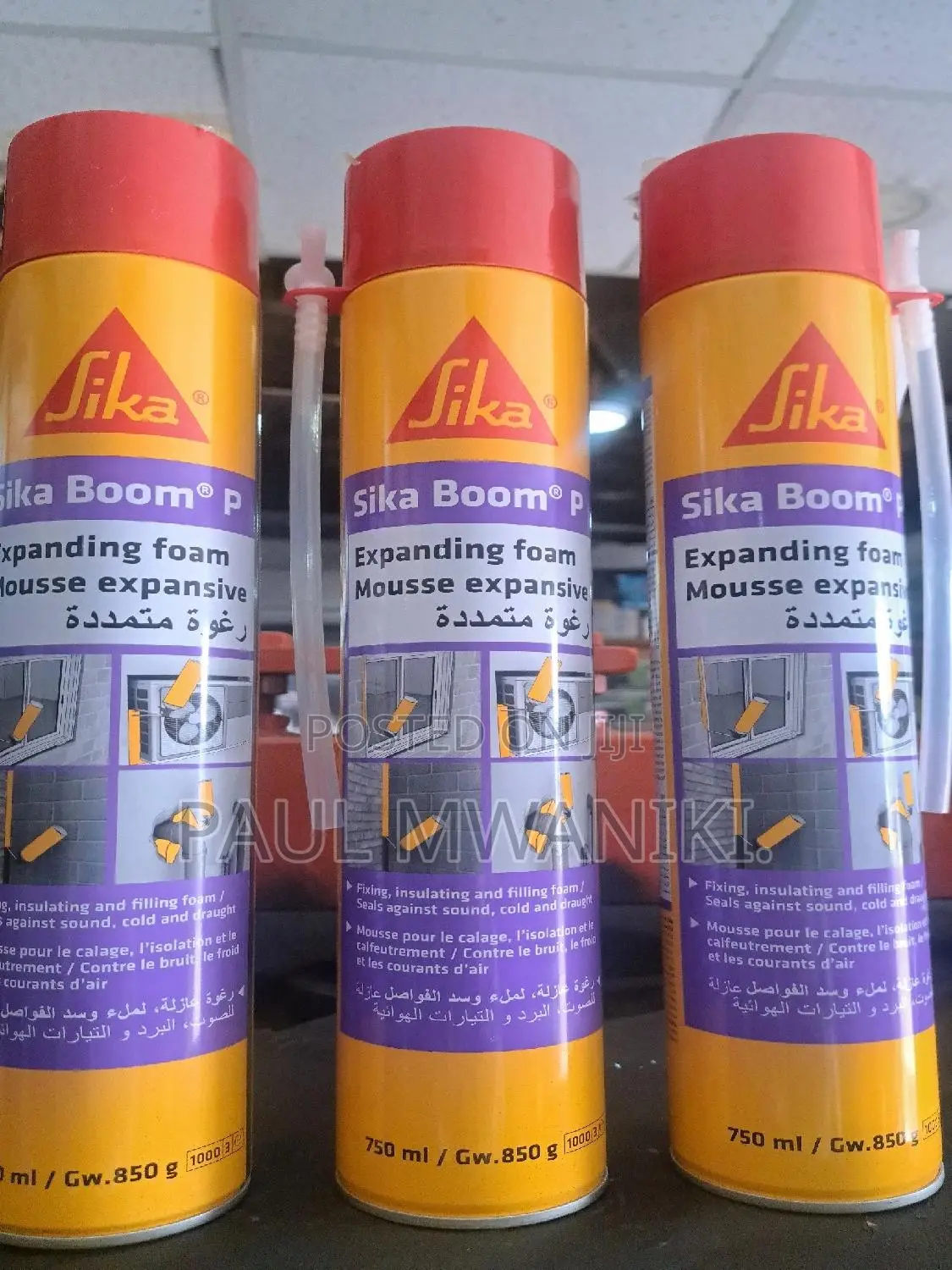 Sika Boom 750ml- Pu Expanding Form.- High Productivity.