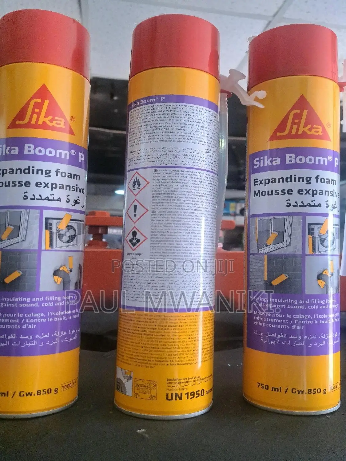 Sika Boom 750ml- Pu Expanding Form.- High Productivity.