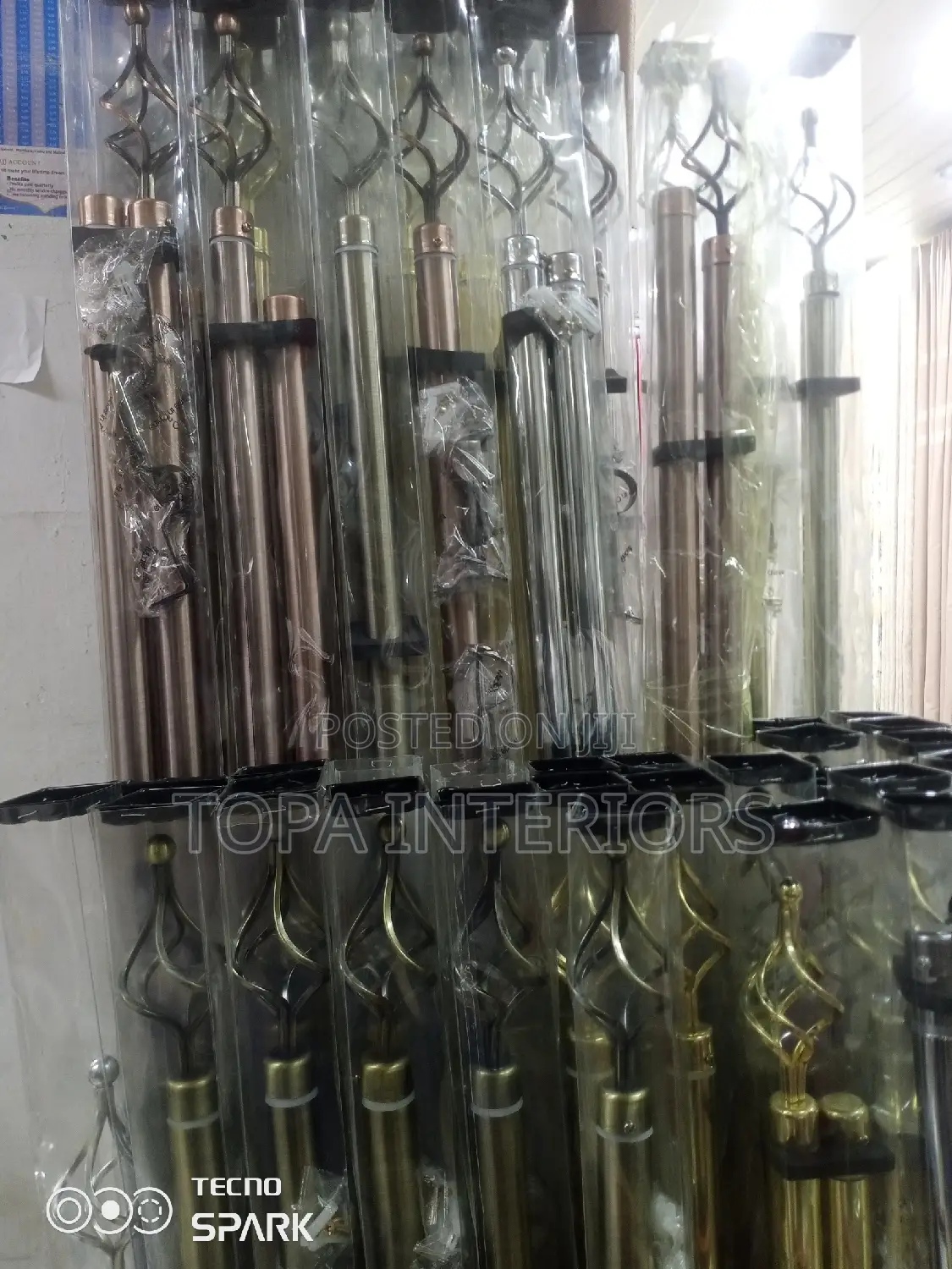 2m Single Portable Ready to Pick Adjustable Curtain Rods