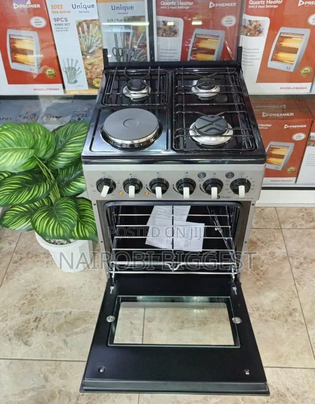 Nunix 3gas+1electric Standing 50×55 Cooker