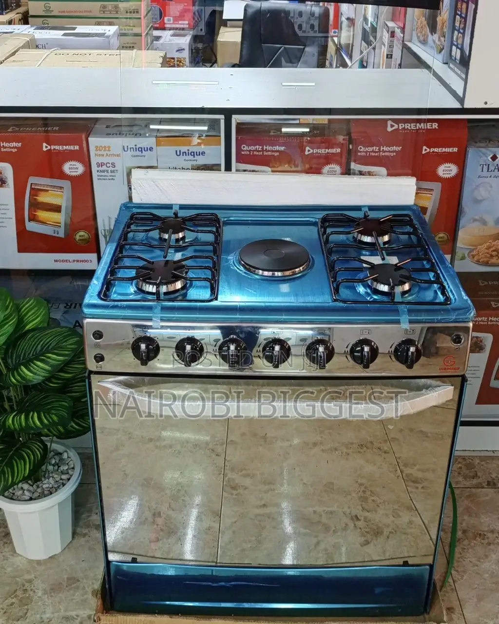 Eurochef 60 By 90 Standing 4+1 Cooker