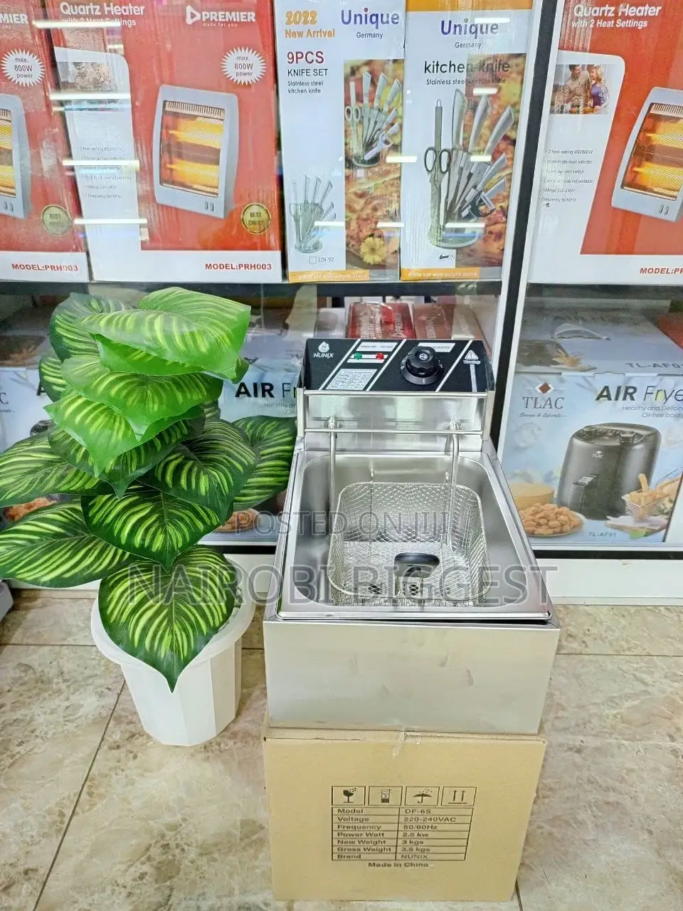 Nunix 6 Litres Single Deep Fryer