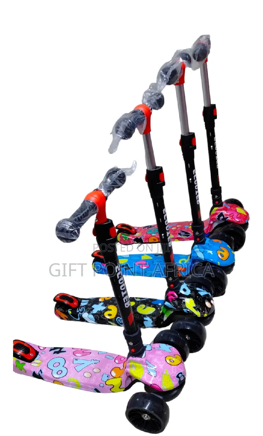 Adjustable Three Wheels Foldable Kids Scooters