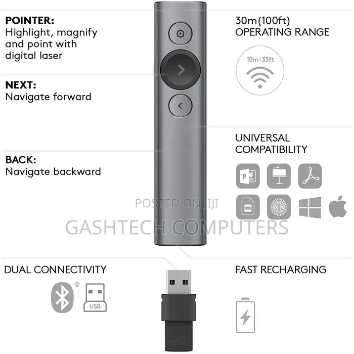 Presenter - Logitech Wireless Presenter Spotlight