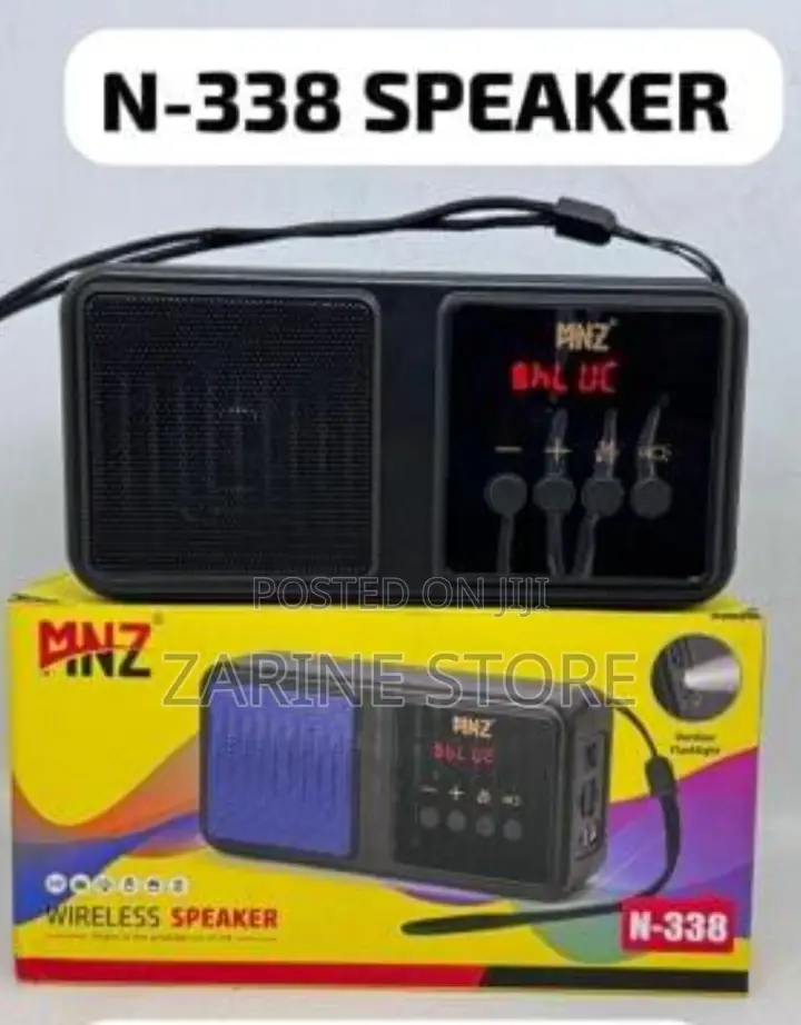 Pocket Speaker, Wireless, N-338, Has Flashlight