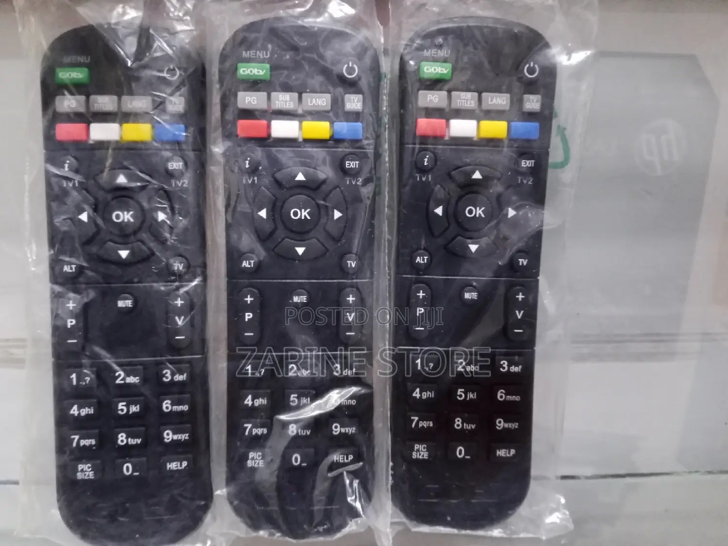GO TV Remote With Rectangular Shape Button