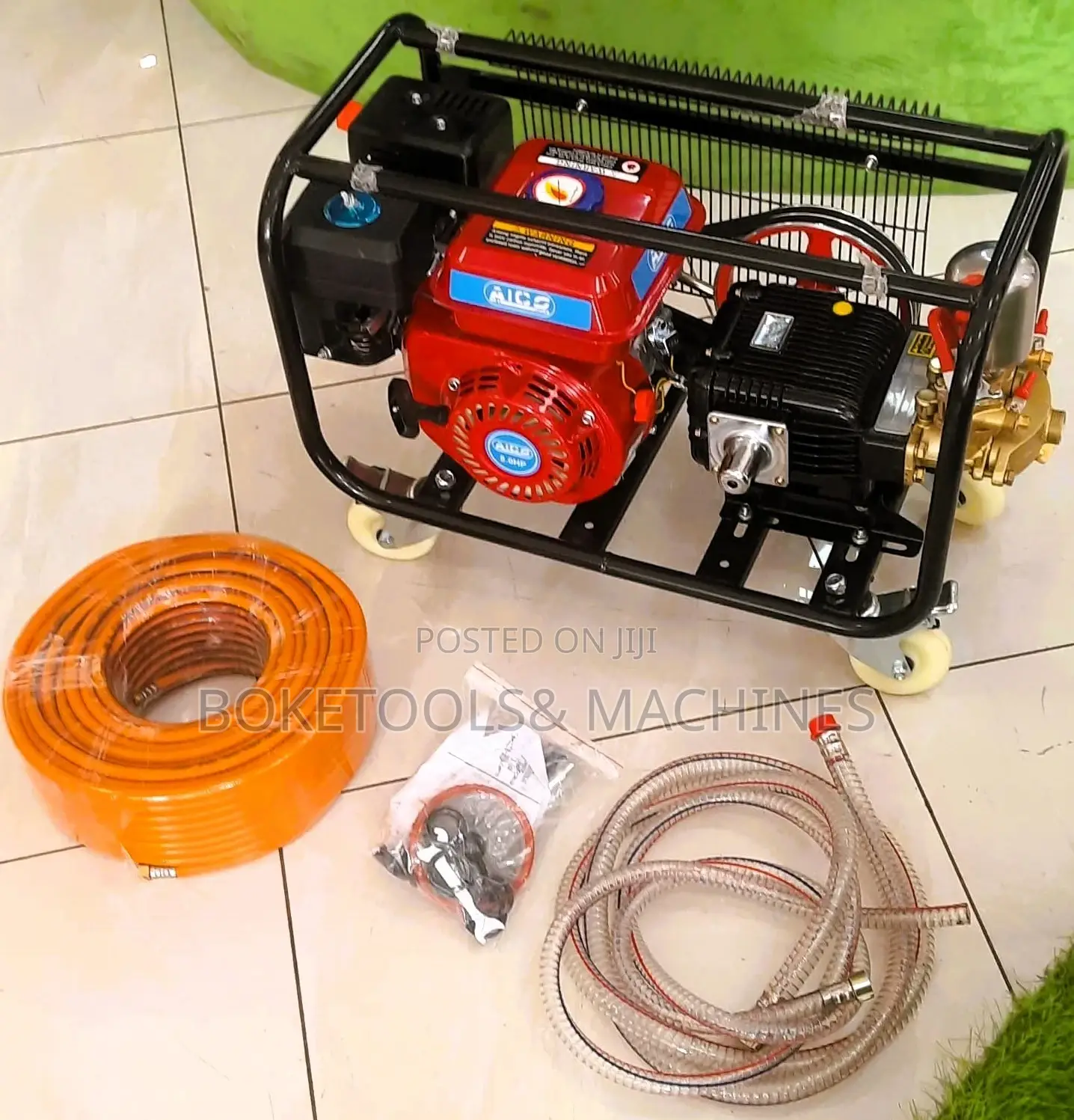 Aico Japan Petrol Engine Trolley Sprayer Without Handle 8hp