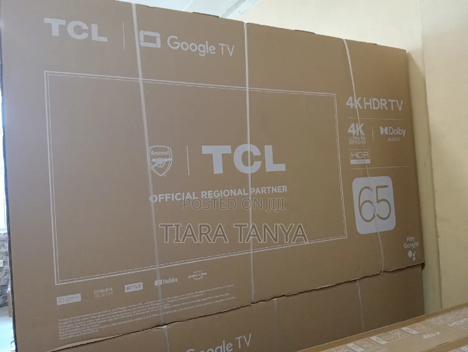 TCL 65 Inches 65” Smart UHD With HDR Google TV