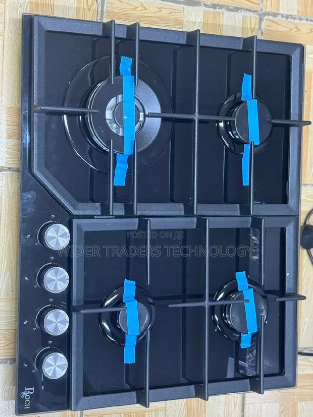 Roch Inbuilt 4 Gas Cooker Black
