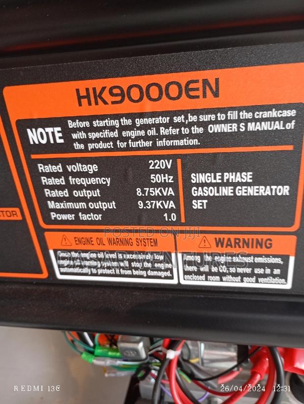 Generator - Hk 9000en 9kva - thumbnail 2
