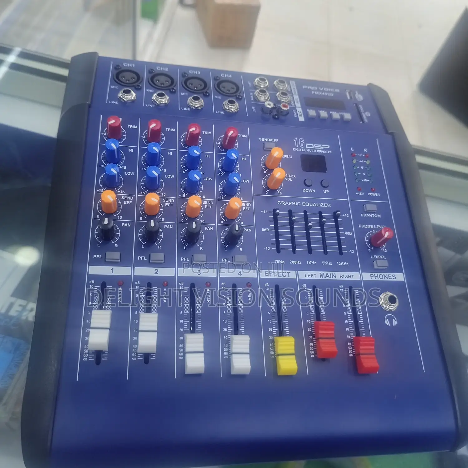 4 Channel Mixer Powered
