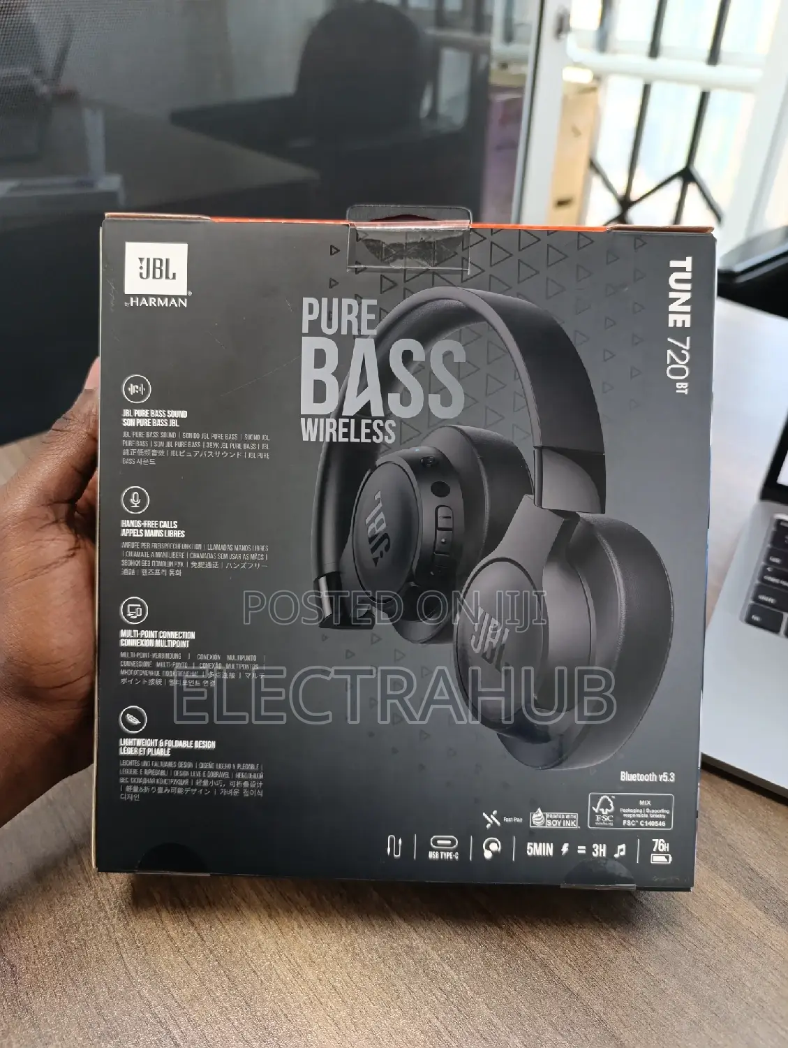 JBL Tune 720BT Headphones New and Sealed in a Shop