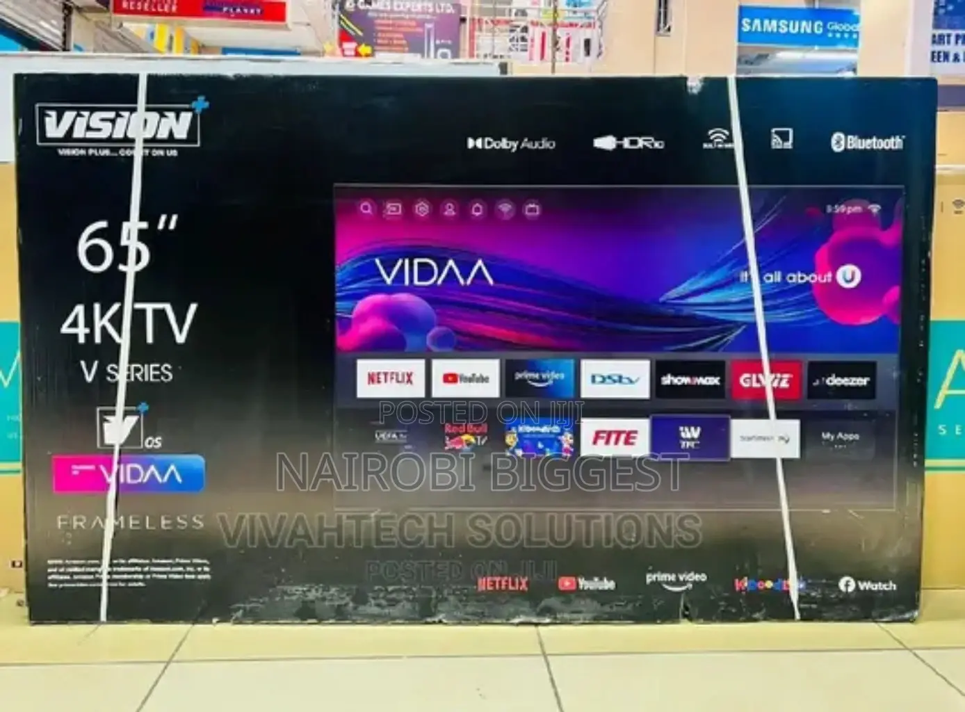 Vision 65 Inches 4k  Frameless  Television