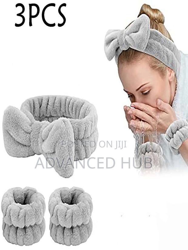 3pcs Plush Wrist Hair Tie - thumbnail 2