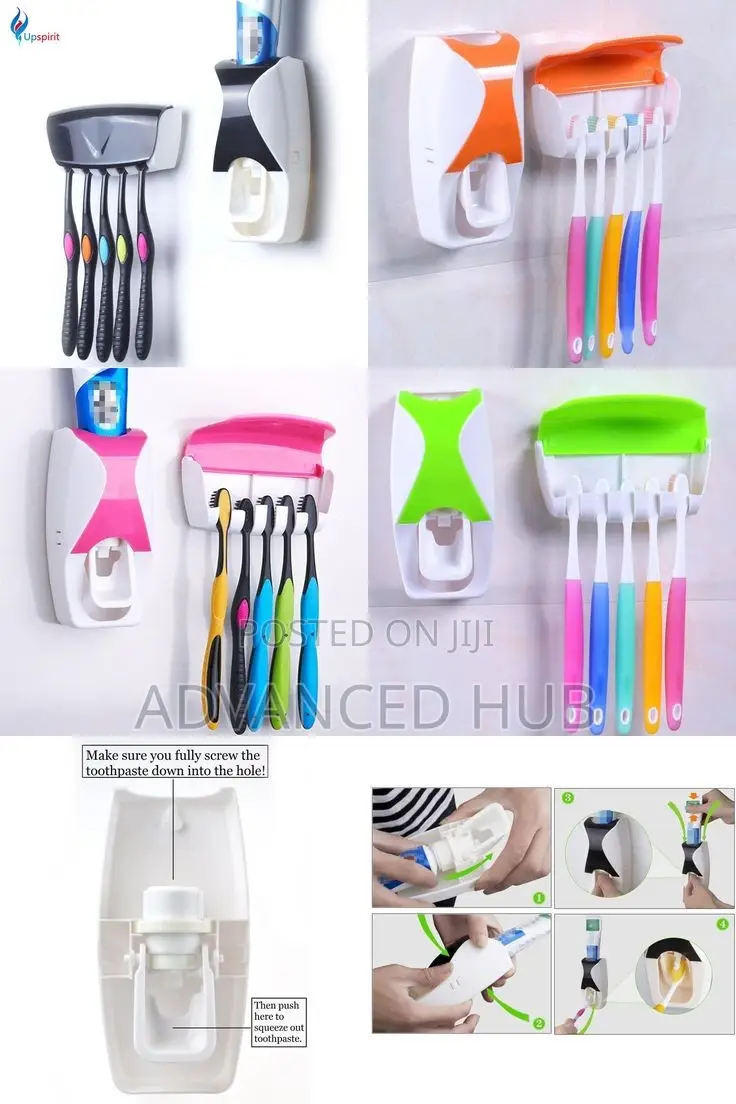 Toothbrush Holder With Paste Dispenser