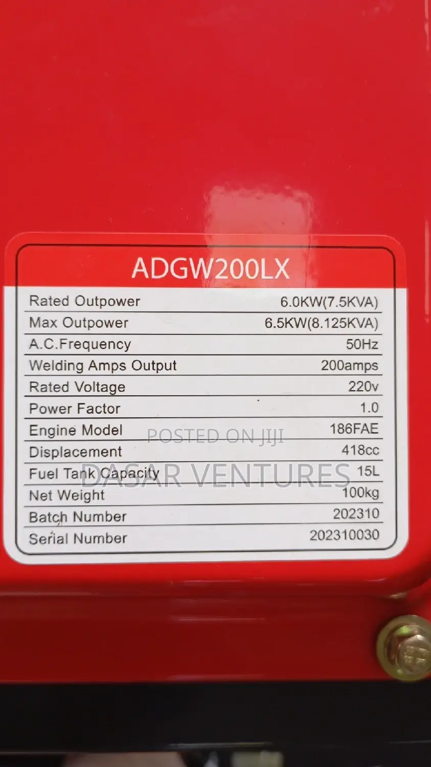Welding Generator Aico 8kva - 200amps