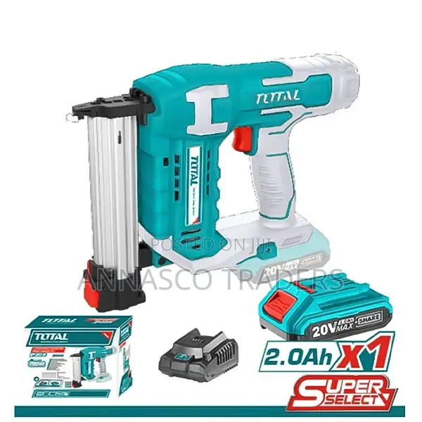 TOTAL TCBNLI2016 Lithium-Ion Cordless Brad Nailer Kit 20V