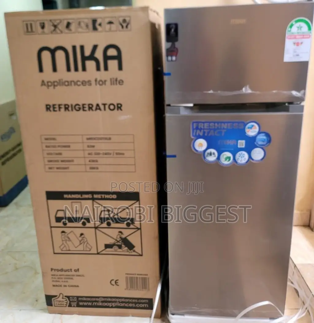 Mika 168litres Double Door Fridge