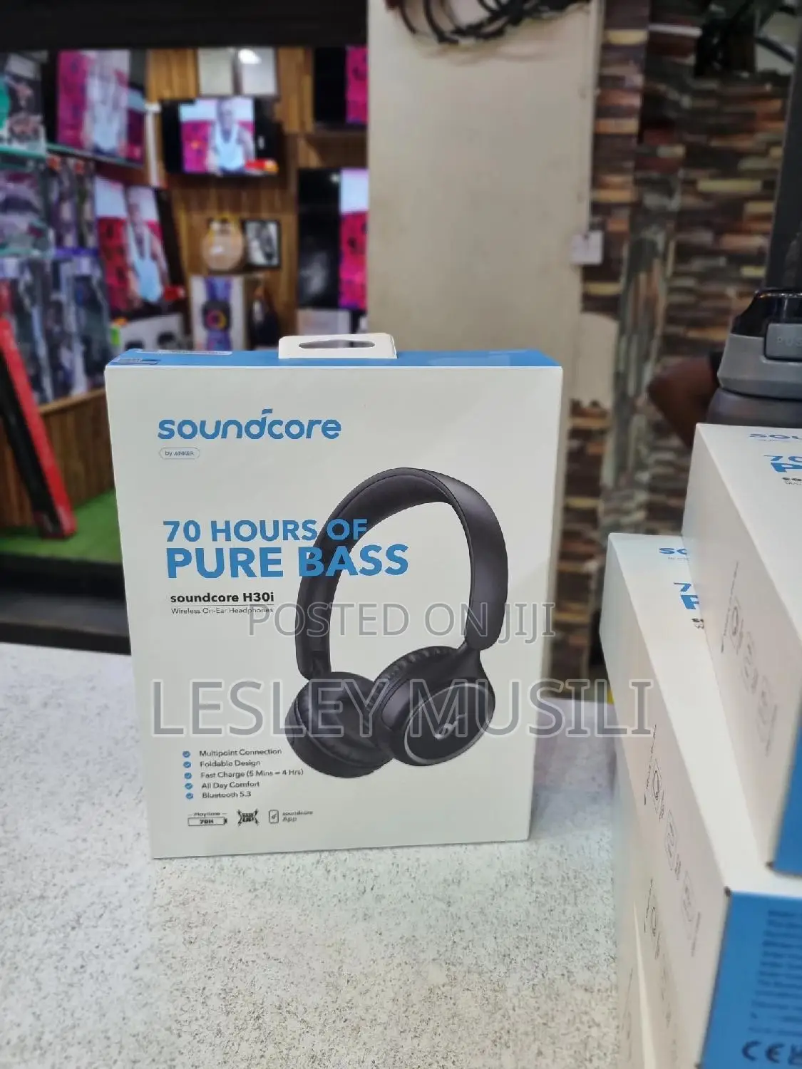 Soundcore H30i Wireless on-Ear Headphones, Foldable Design