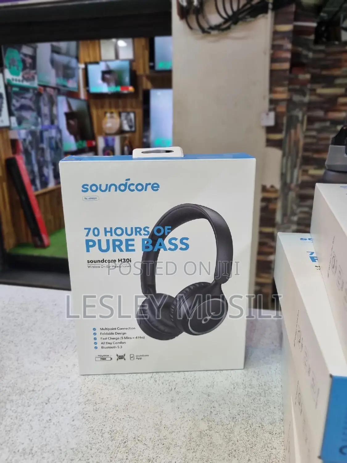 Soundcore H30i Wireless on-Ear Headphones, Foldable Design