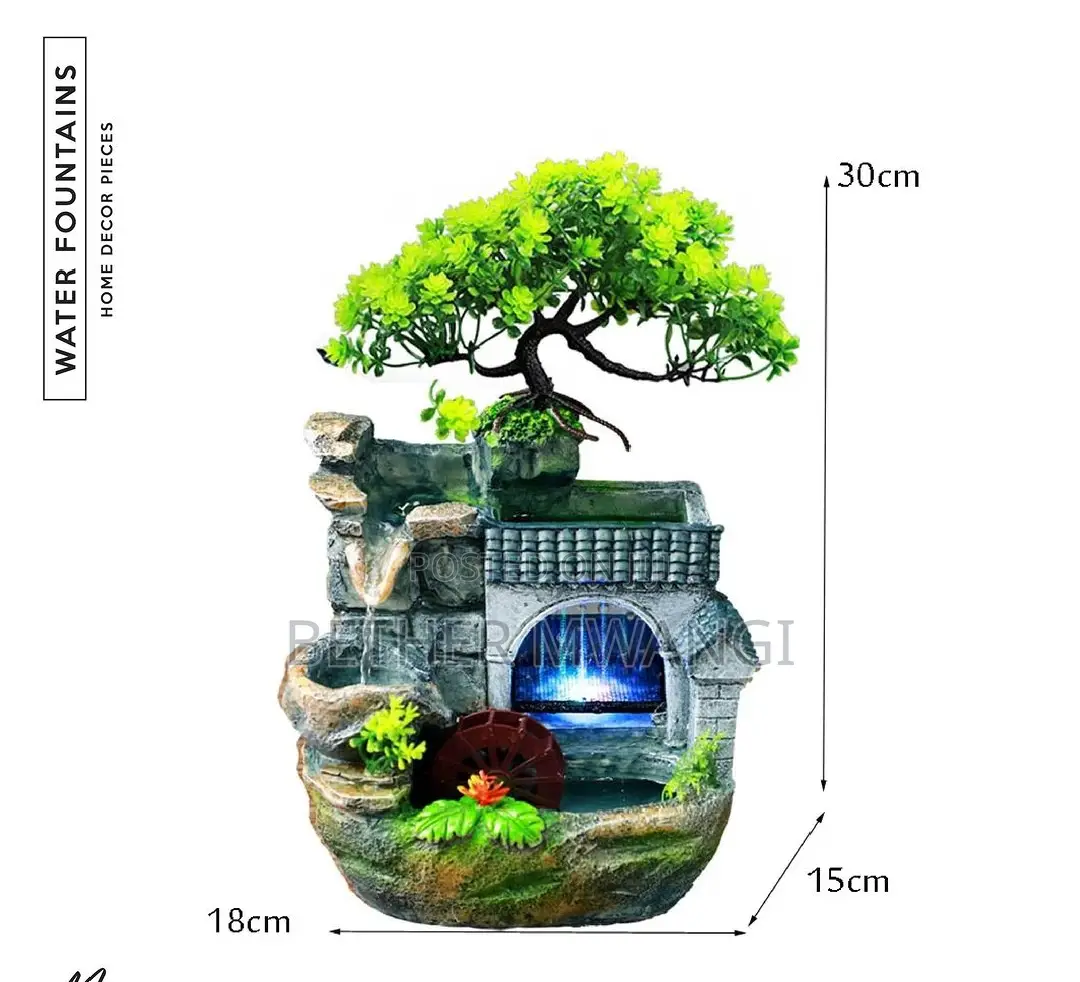 Indoor Fountain Waterfall With LED Lamps in Kenya
